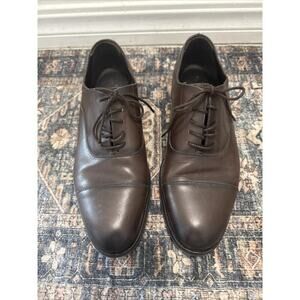 Massimo Dutti made in Spain men Formal shoes Leather Black UK 8 EU 42